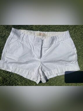 J. Crew White Chino Bermuda Shorts